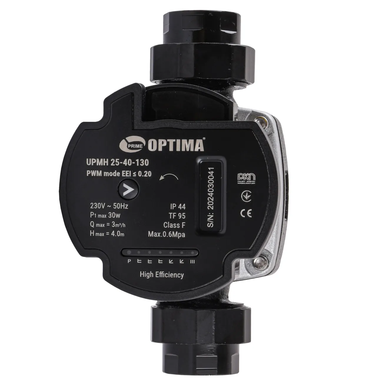 Насос циркуляционный энергосберегающий Optima PRIME UPMH 25-40AUTO 130мм + гайки Фото - 1