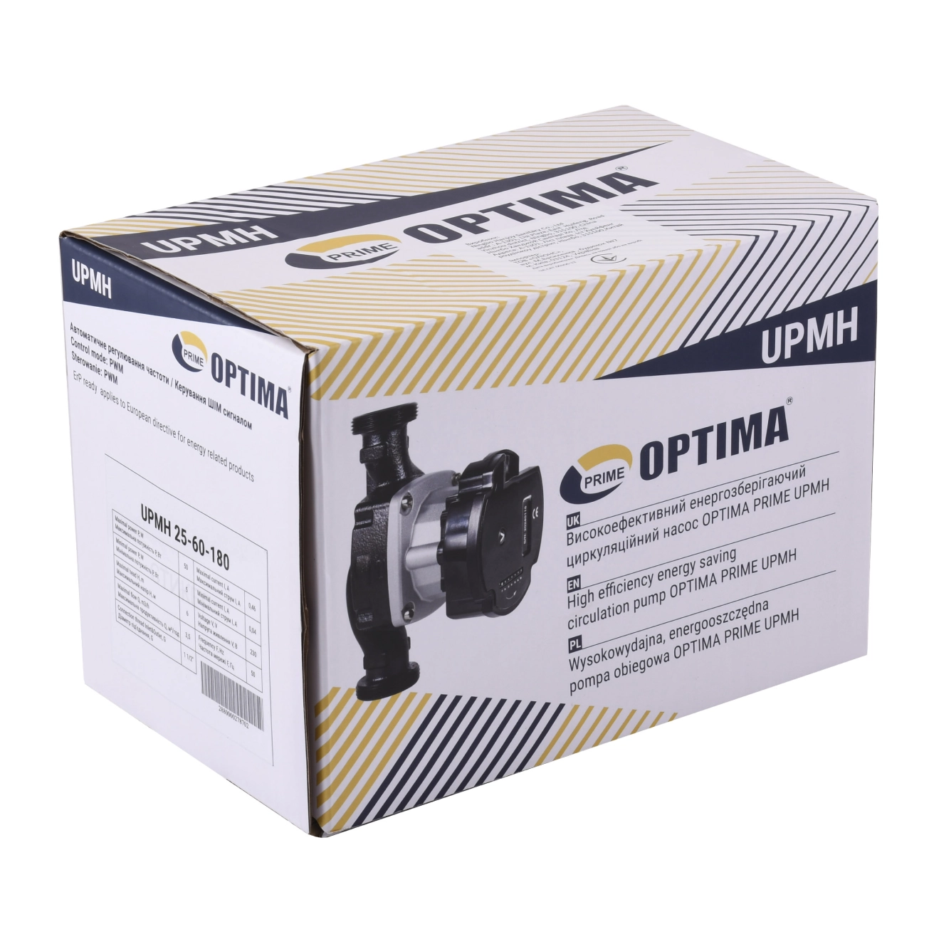 Насос циркуляционный энергосберегающий Optima PRIME UPMH 25-60AUTO 180мм + гайки Фото - 4