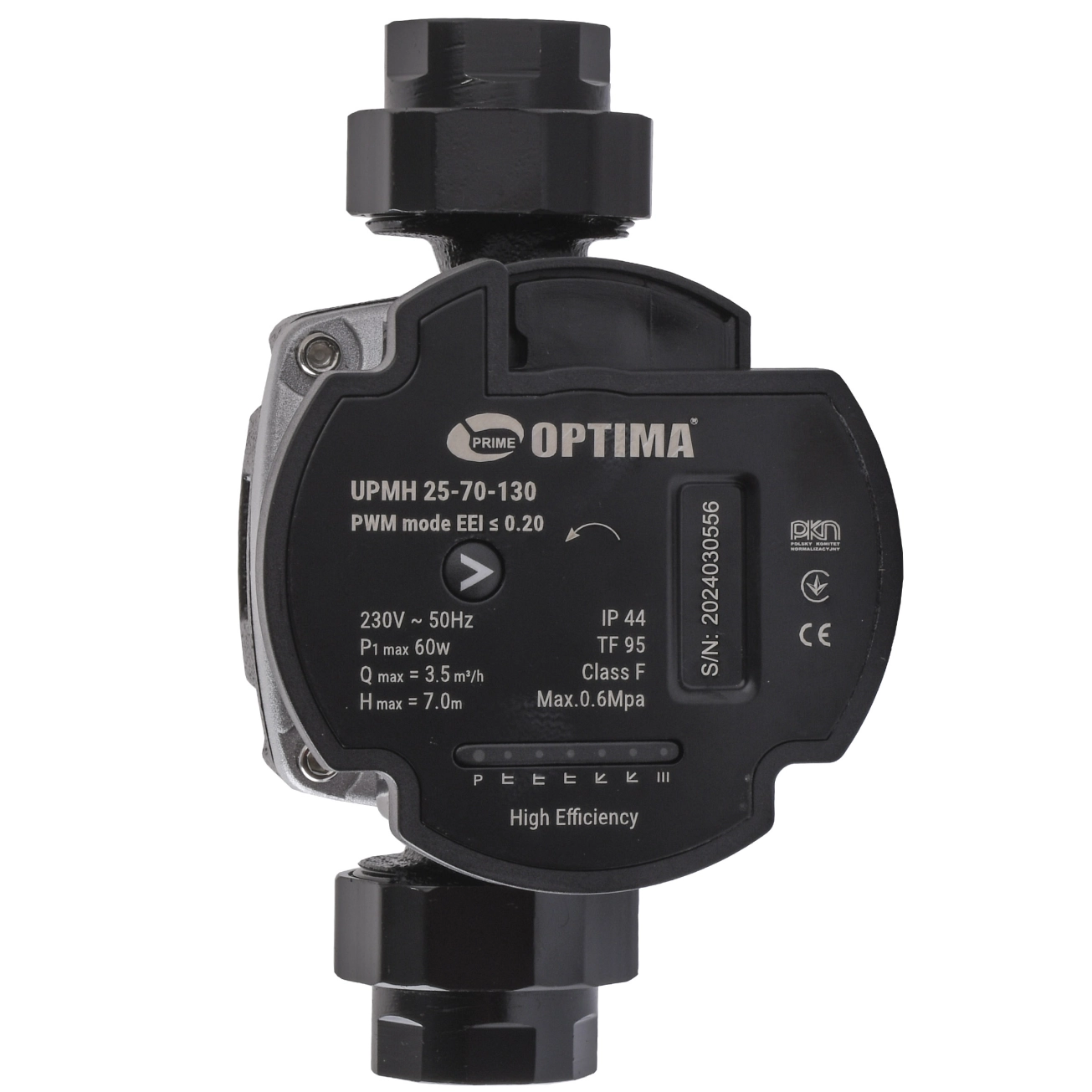 Насос циркуляционный энергосберегающий Optima PRIME UPMH 25-70AUTO 130мм + гайки Фото - 1
