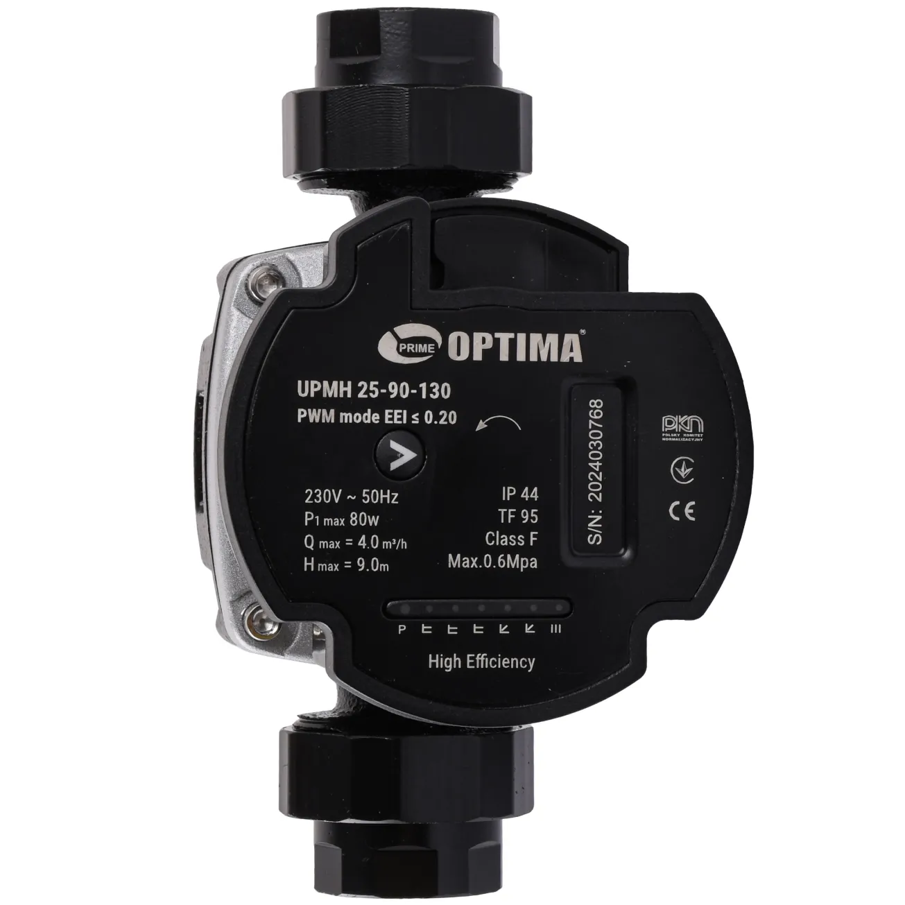 Насос циркуляційний енергоощадний  Optima PRIME UPMH 25-90AUTO 130мм + гайки Фото - 1