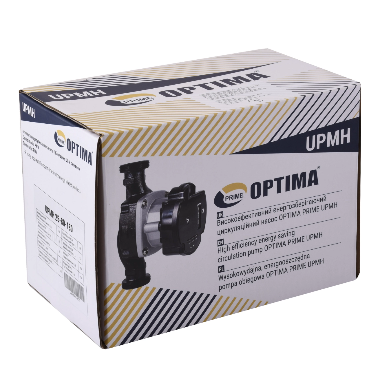 Насос циркуляційний енергоощадний  Optima PRIME UPMH 25-80AUTO 180мм + гайки Фото - 4