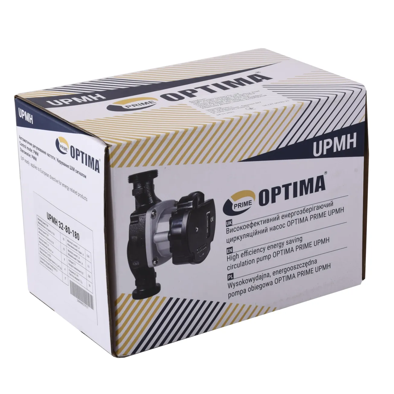 Насос циркуляционный энергосберегающий Optima PRIME UPMH 32-80AUTO 180мм + гайки Фото - 3