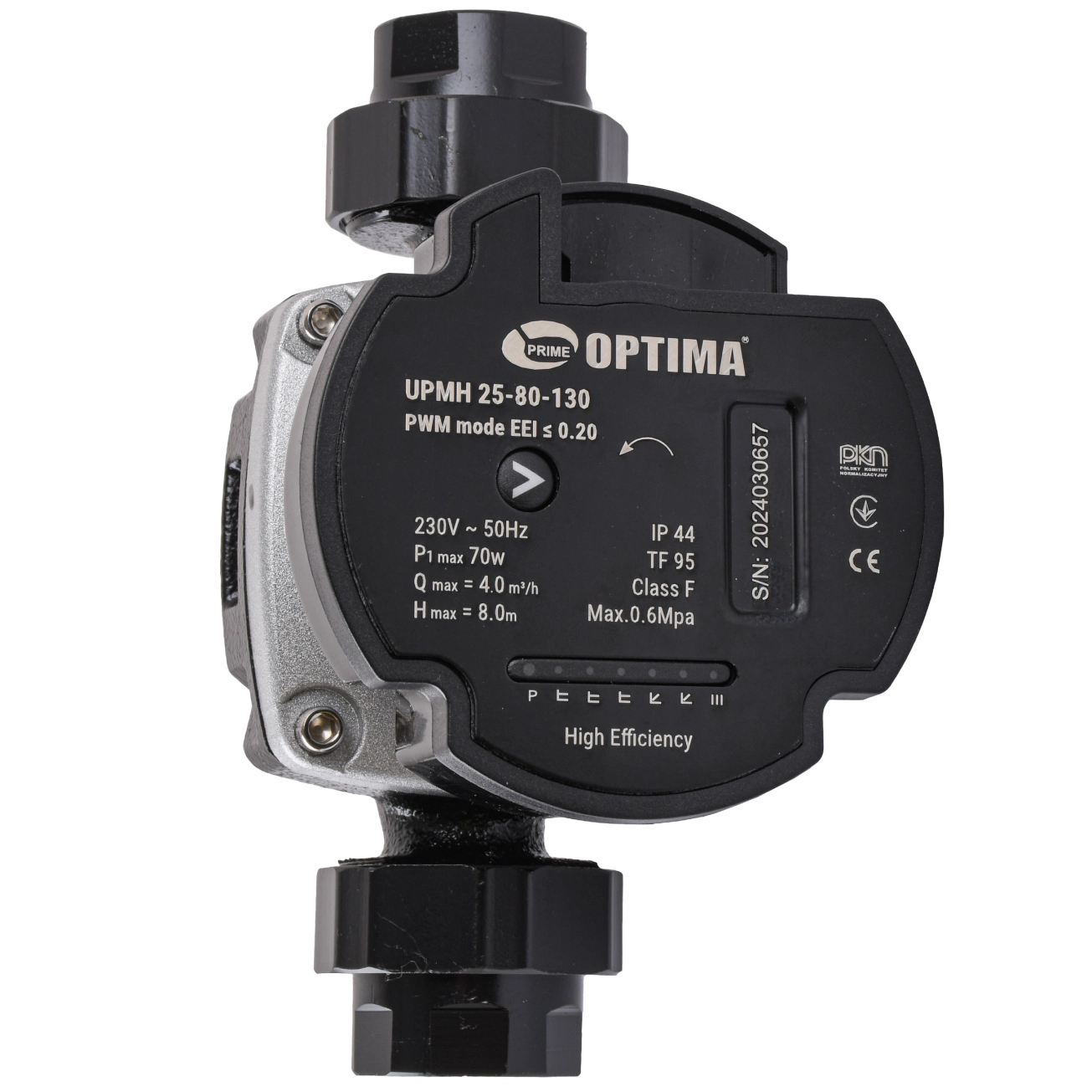Насос циркуляційний енергоощадний  Optima PRIME UPMH 25-80AUTO 130мм + гайки Фото - 3