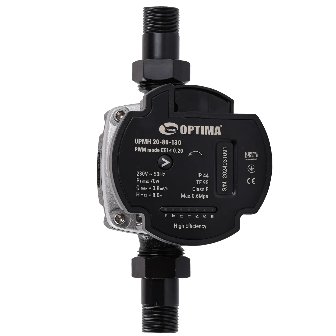 Насос циркуляционный энергосберегающий Optima PRIME UPMH 20-80AUTO 130мм + гайки Фото - 1