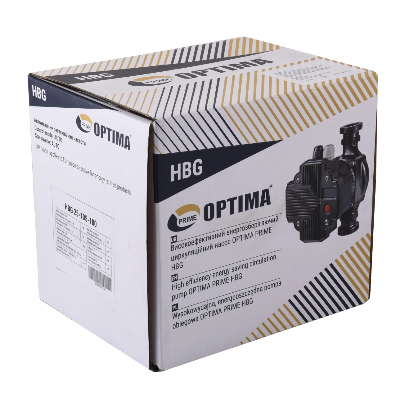 Насос циркуляционный энергосберегающий Optima PRIME HBG 25-105AUTO 180мм Фото - 4