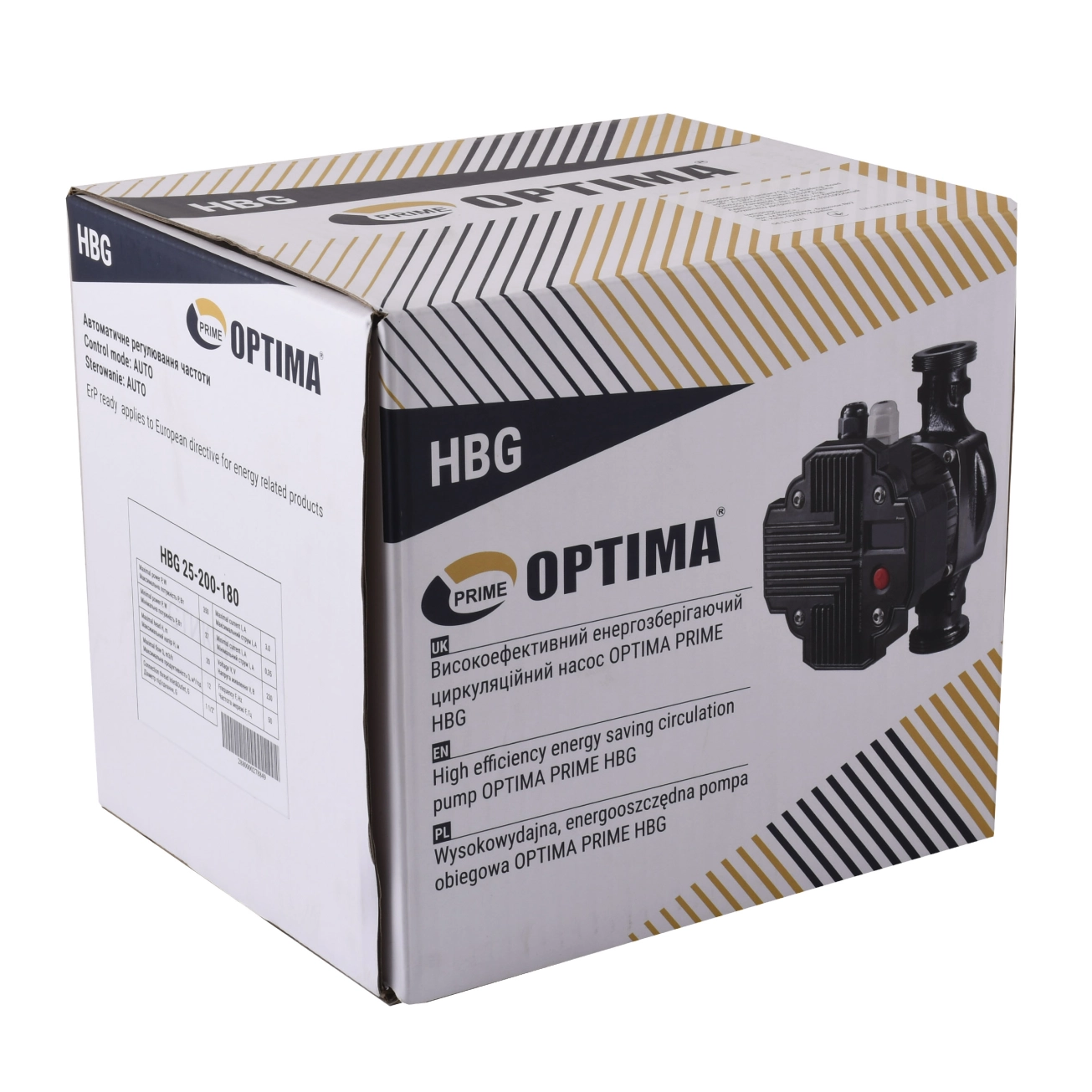 Насос циркуляционный энергосберегающий Optima PRIME HBG 25-160AUTO 180мм Фото - 2