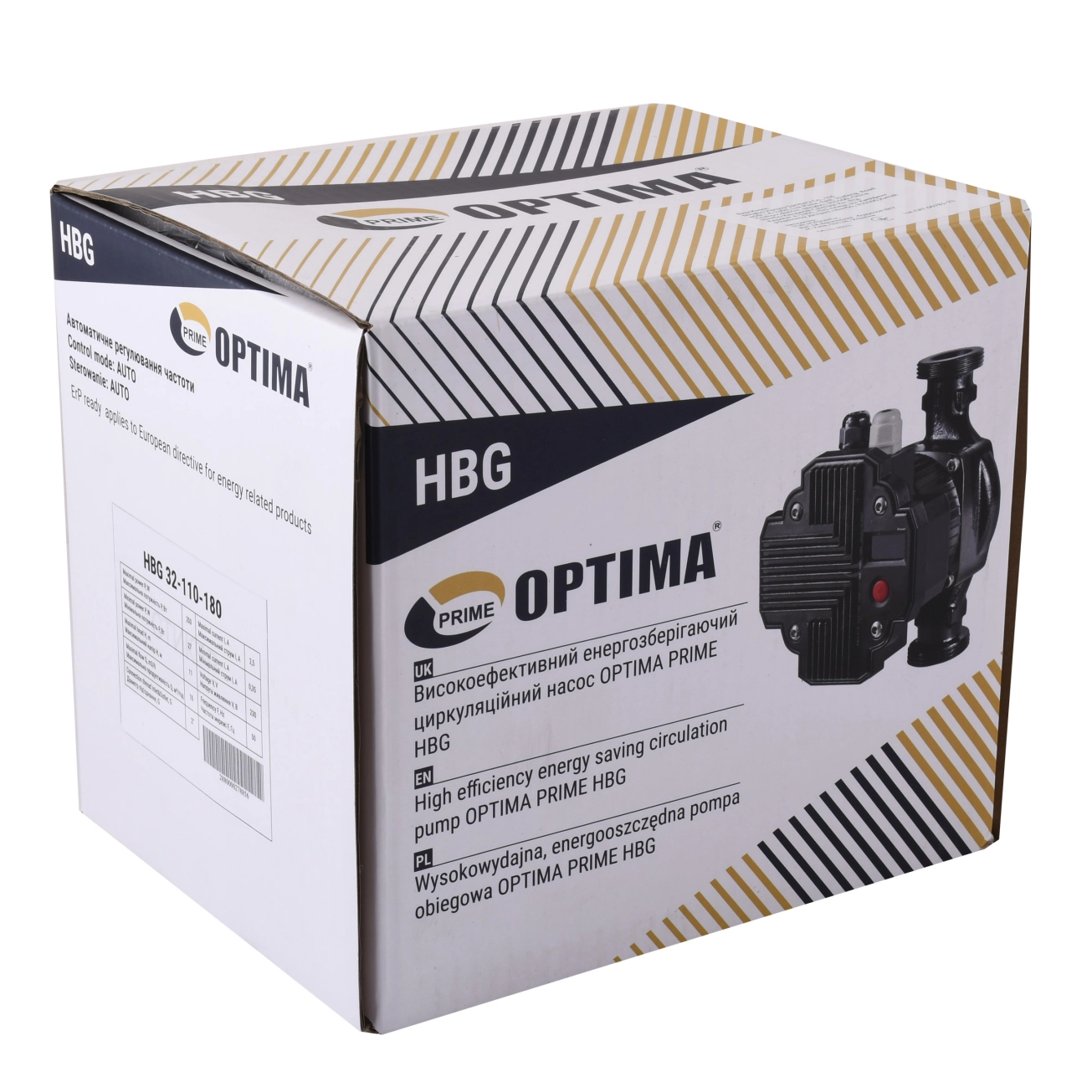 Насос циркуляційний енергоощадний  Optima PRIME HBG 32-110AUTO 180мм Фото - 2