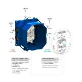 Універсальний комплект прихованого монтажу Paffoni compact box для компактних і термостатичних змішувачів (CPBOX 001) Фото - 2