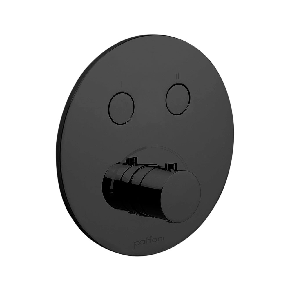 Змішувач для душу Paffoni Compact box прихованого монтажу (2 функції), nero opaco (CPM018NO)