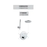 Смеситель для душа Paffoni Compact box скрытого монтажа (2 функции), nero opaco (CPM018NO) Фото - 4