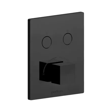 Змішувач для душу Paffoni Compact box прихованого монтажу (2 функції), nero opaco (CPM518NO)