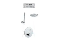 Термостат для душу Paffoni Compact box прихованого монтажу (2 функції), Bianco Opaco (CPT018BO) Фото - 1