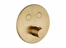 Термостат для душу Paffoni Compact box прихованого монтажу (2 функції), Brushed Honey Gold (CPT018HGSP)