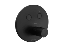 Термостат для душу Paffoni Compact box прихованого монтажу (2 функції), чорний матовий (CPT 018NO)