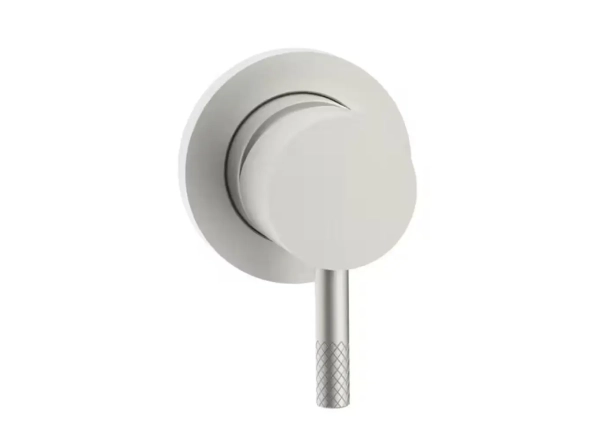 Смеситель для душа Paffoni Jolly скрытого монтажа, 1 выход, пластина D=70 мм, Steel looking (JL010ST70)