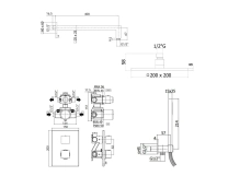 Душовий набір Paffoni Quadro, чорний матовий (KITLEQ518NO-M) Фото - 1