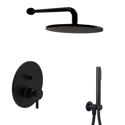 Душова система Paffoni Light, чорний (KITLIG015NO)
