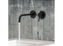 Смеситель для умывальника Paffoni Light, настенный, излив 17.8 см, Brushed Black Nickel (LIG006NKNSP70) Фото - 1