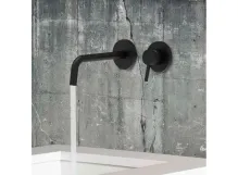Змішувач для умивальника Paffoni Light, настінний, вилив 17.8 см, Brushed Black Nickel (LIG006NKNSP70) Фото - 1