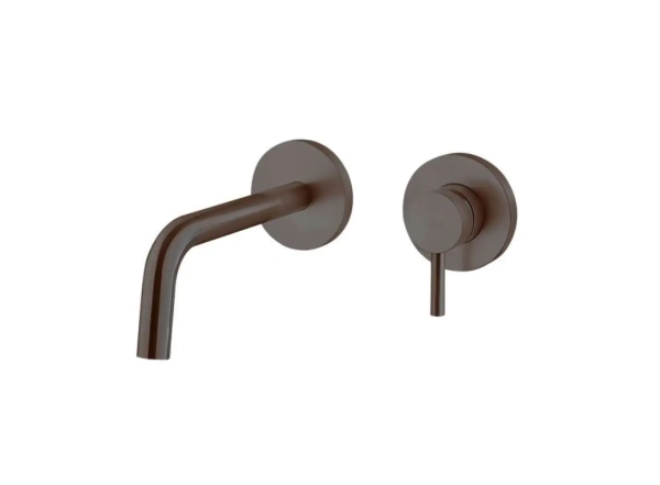 Смеситель для умывальника Paffoni Light, настенный, излив 17.8 см, Brushed Black Nickel (LIG006NKNSP70)