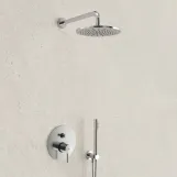 Змішувач для душа Paffoni Light на 2 виходи, з натискним перемикачем, хром (LIG015CR) Фото - 1
