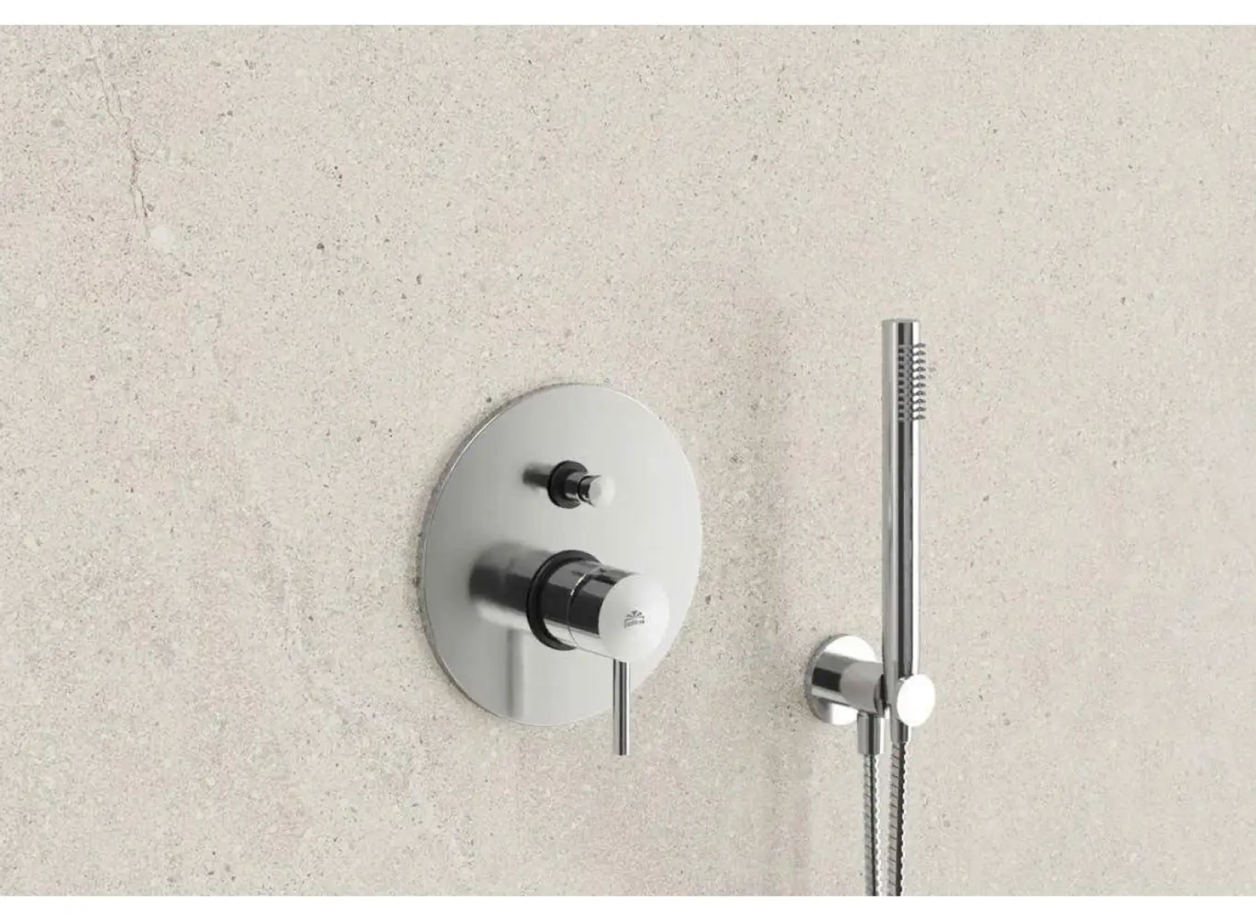 Змішувач для душу Paffoni Light, на 2 виходи, Brushed Black Nickel (LIG015NKNSP) Фото - 1