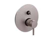 Змішувач для душу Paffoni Light, на 2 виходи, Brushed Black Nickel (LIG015NKNSP)