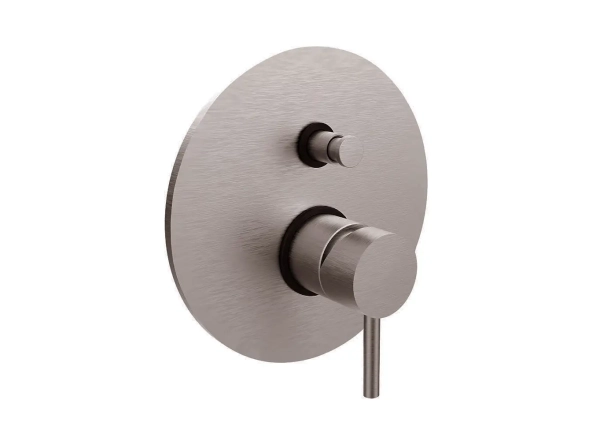 Смеситель для душа Paffoni Light, на 2 выхода, Brushed Black Nickel (LIG015NKNSP)