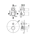 Змішувач для ванни / душа Paffoni Light, чорний (LIG015NO) Фото - 5