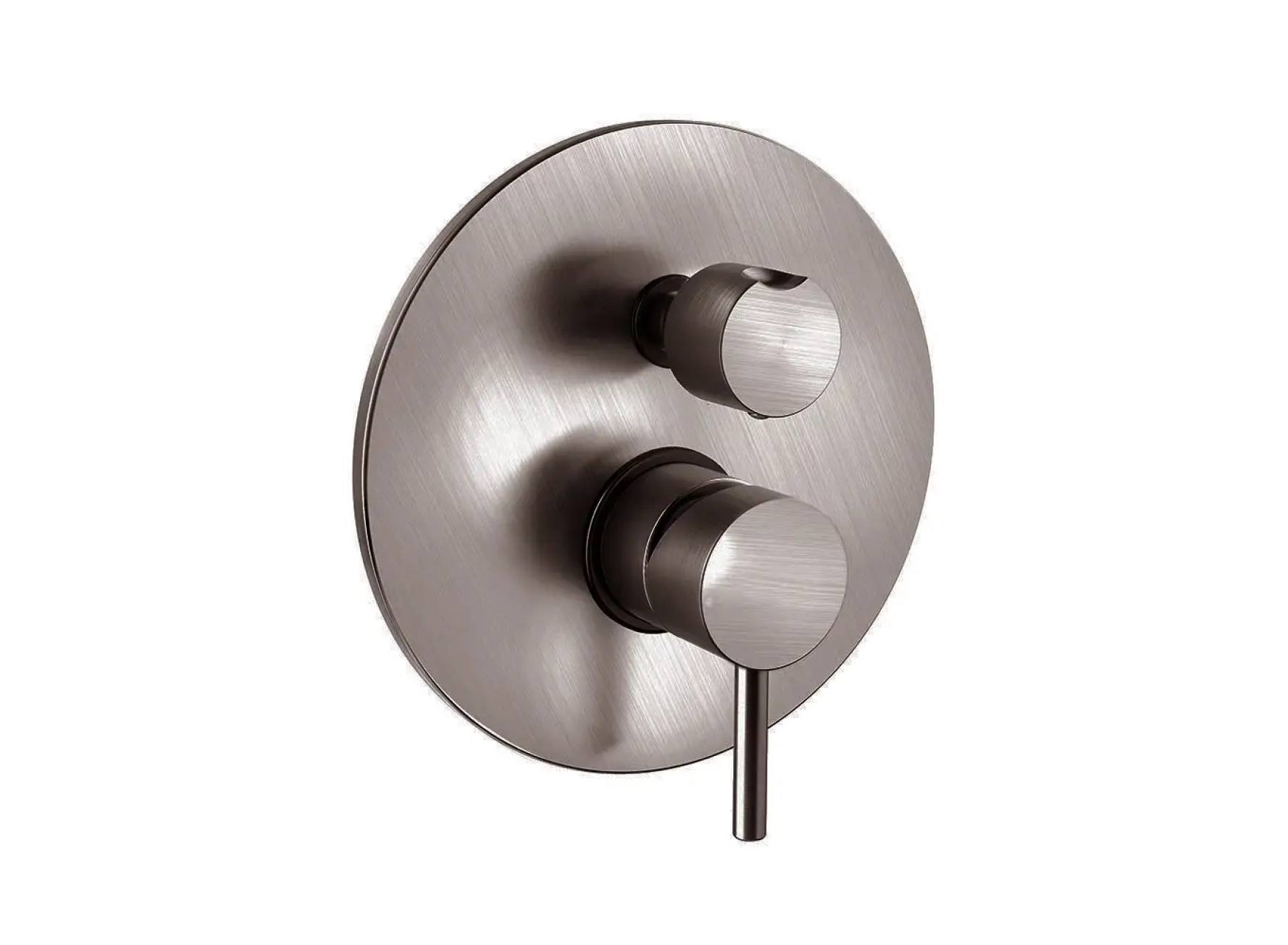 Змішувач для ванни/душу Paffoni Light, на 2 виходи, Brushed Black Nickel (LIG018NKNSP)