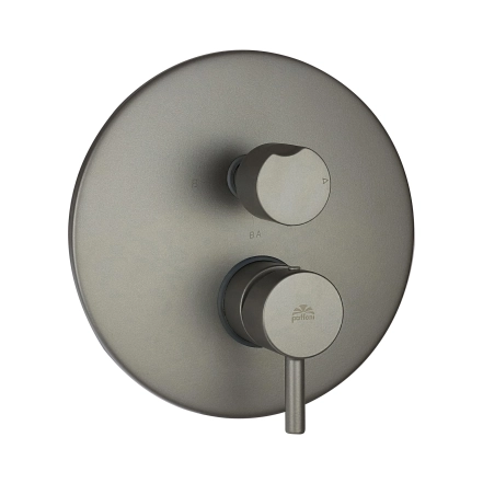 Змішувач для душу Paffoni Light прихованого монтажу на 3 споживача, Mercury Grey (LIG019MG)