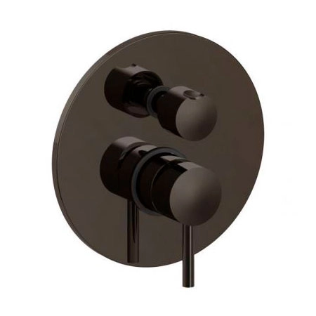 Змішувач для ванни/душу Paffoni Light на 3 виходи, Black Chrome (LIG019NKN)