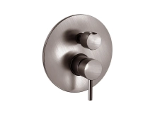 Змішувач для ванни/душу Paffoni Light, на 3 виходи, Brushed Black Nickel (LIG019NKNSP)