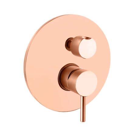 Змішувач для душу Paffoni Light прихованого монтажу на 3 споживачі, Brushed Copper (LIG019RMSP)