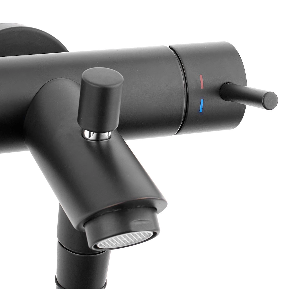 Смеситель для ванны Paffoni Light, черный (LIG023NO) Фото - 5