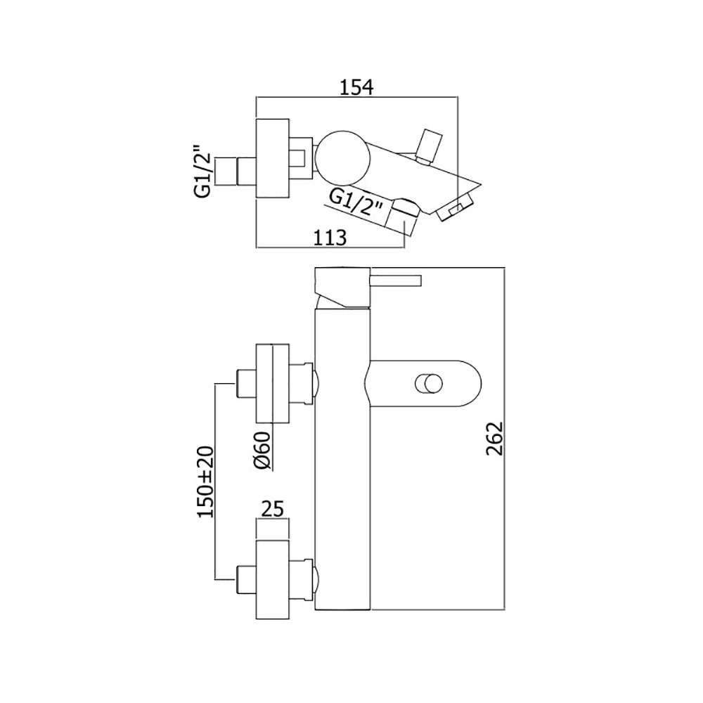 Смеситель для ванны/душа с душем Paffoni Light, Steel Looking (LIG023ST) Фото - 2