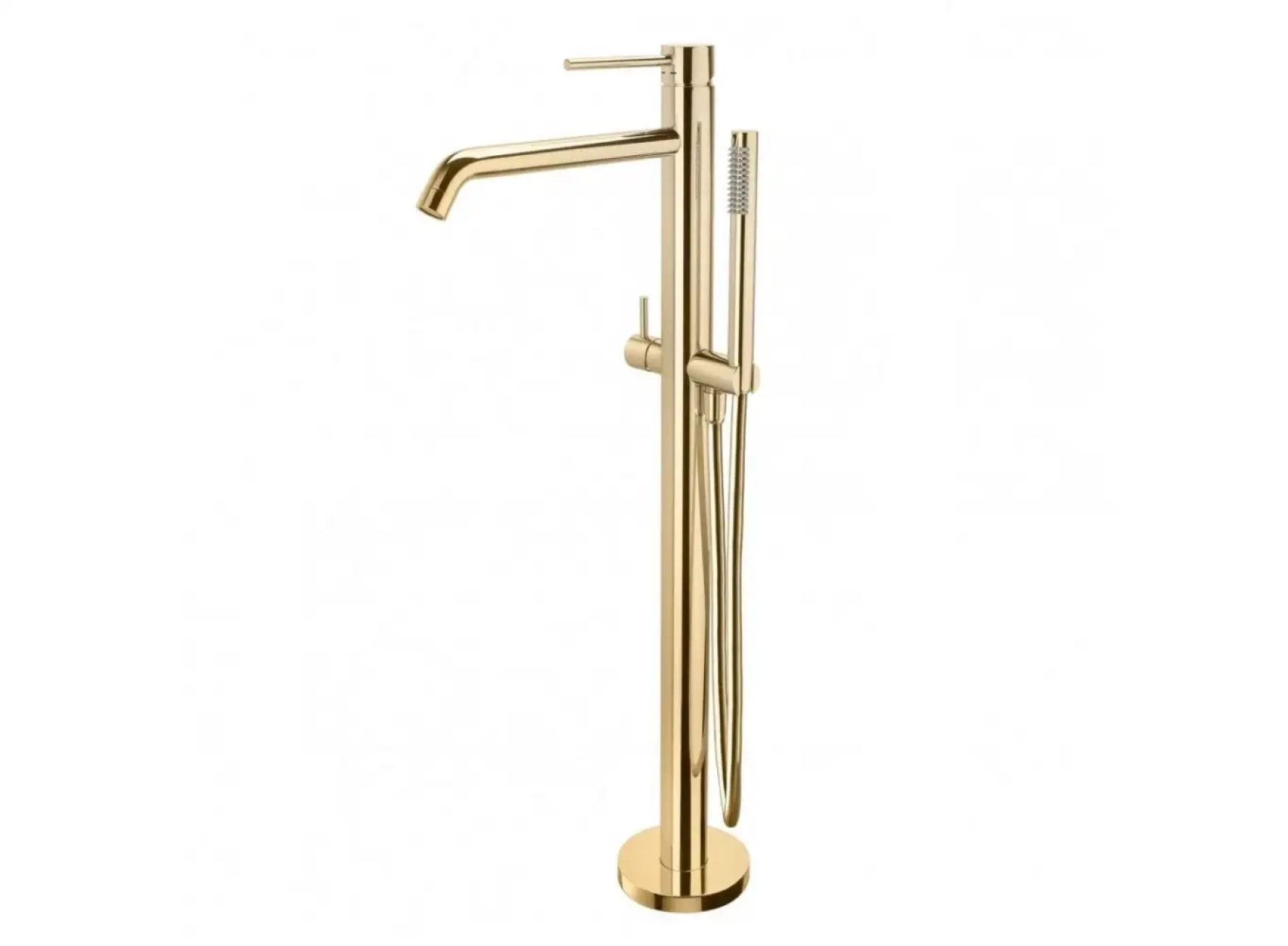Змішувач стоїть окремо для ванни Paffoni Light, медове золото (LIG032HG)