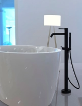Змішувач стоїть окремо для ванни Paffoni Light, чорний матовий (LIG032NO) Фото - 1
