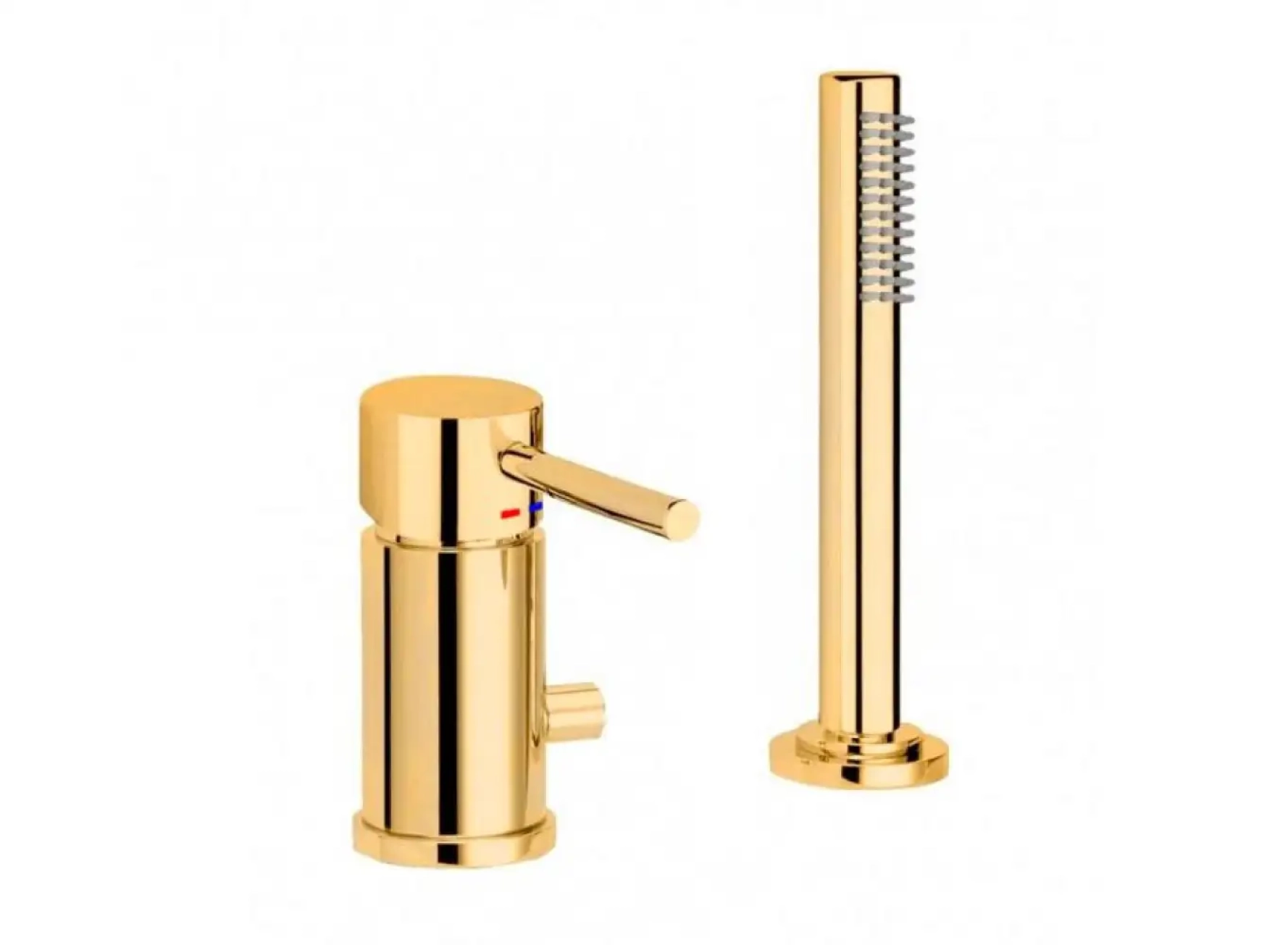 Змішувач на борт ванної Paffoni Light MAX FLOW, Brushed Gold (LIG048HGSP)