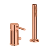 Смеситель на борт ванной Paffoni Light MAX FLOW, Brushed Copper (LIG048RMSP)