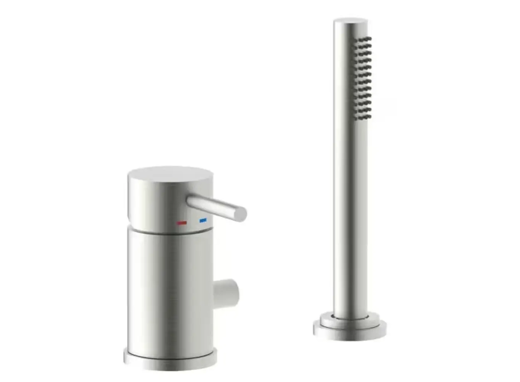 Змішувач на борт ванної Paffoni Light MAX FLOW, Steel (LIG048ST)