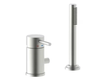 Змішувач на борт ванної Paffoni Light MAX FLOW, Steel (LIG048ST)