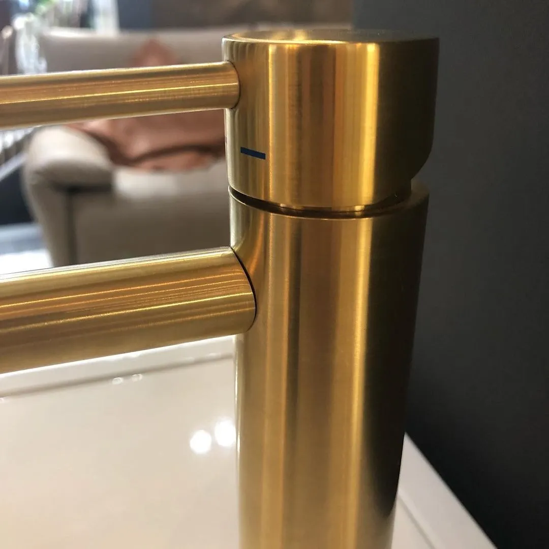 Змішувач для умивальника Paffoni Light без донного клапана, Brushed Honey Gold (LIG071HGSP) Фото - 4