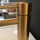 Смеситель для умывальника Paffoni Light без донного клапана, Brushed Honey Gold (LIG071HGSP) Фото - 4