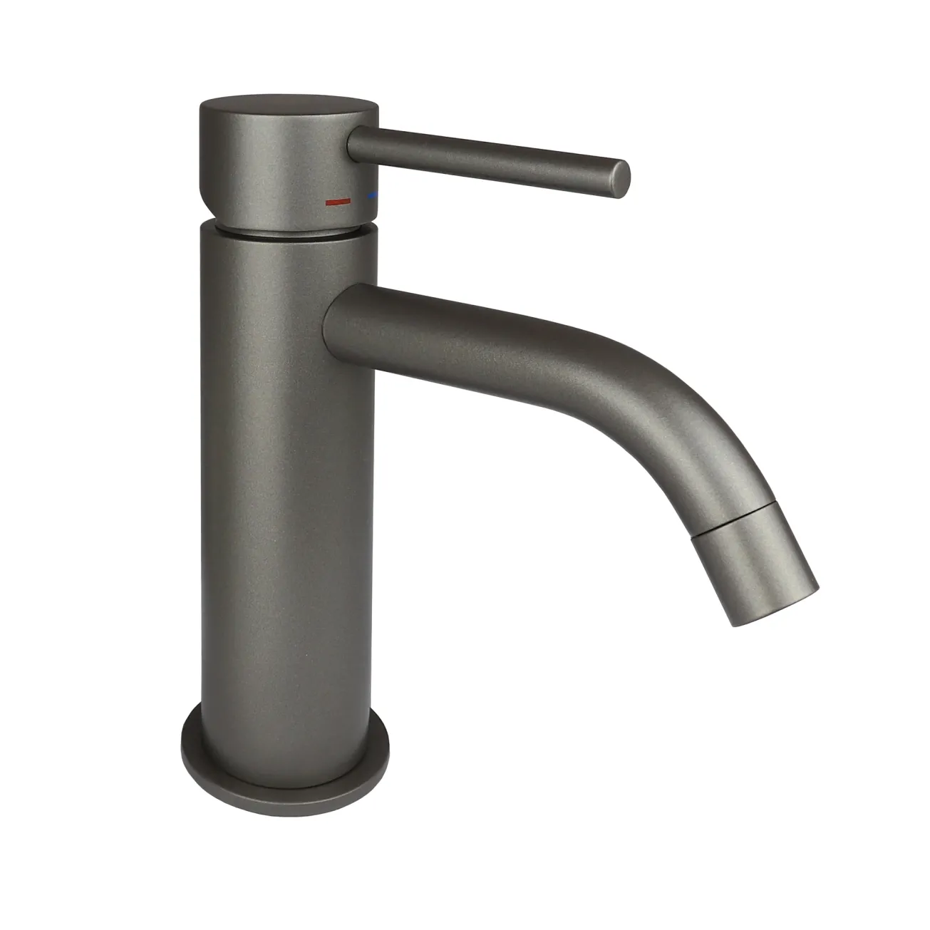 Смеситель для умывальника Paffoni Light без донного клапана Mercury Grey (LIG071MG)