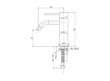 Змішувач для умивальника Paffoni Light без донного клапана, Brushed Black Nickel (LIG071NKNSP) Фото - 3