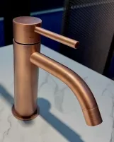 Смеситель для умывальника Paffoni Light без донного клапана, Brushed Copper (LIG071RMSP) Фото - 1