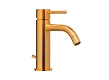 Смеситель для умывальника Paffoni Light с донным клапаном, Brushed Honey Gold (LIG075HGSP)