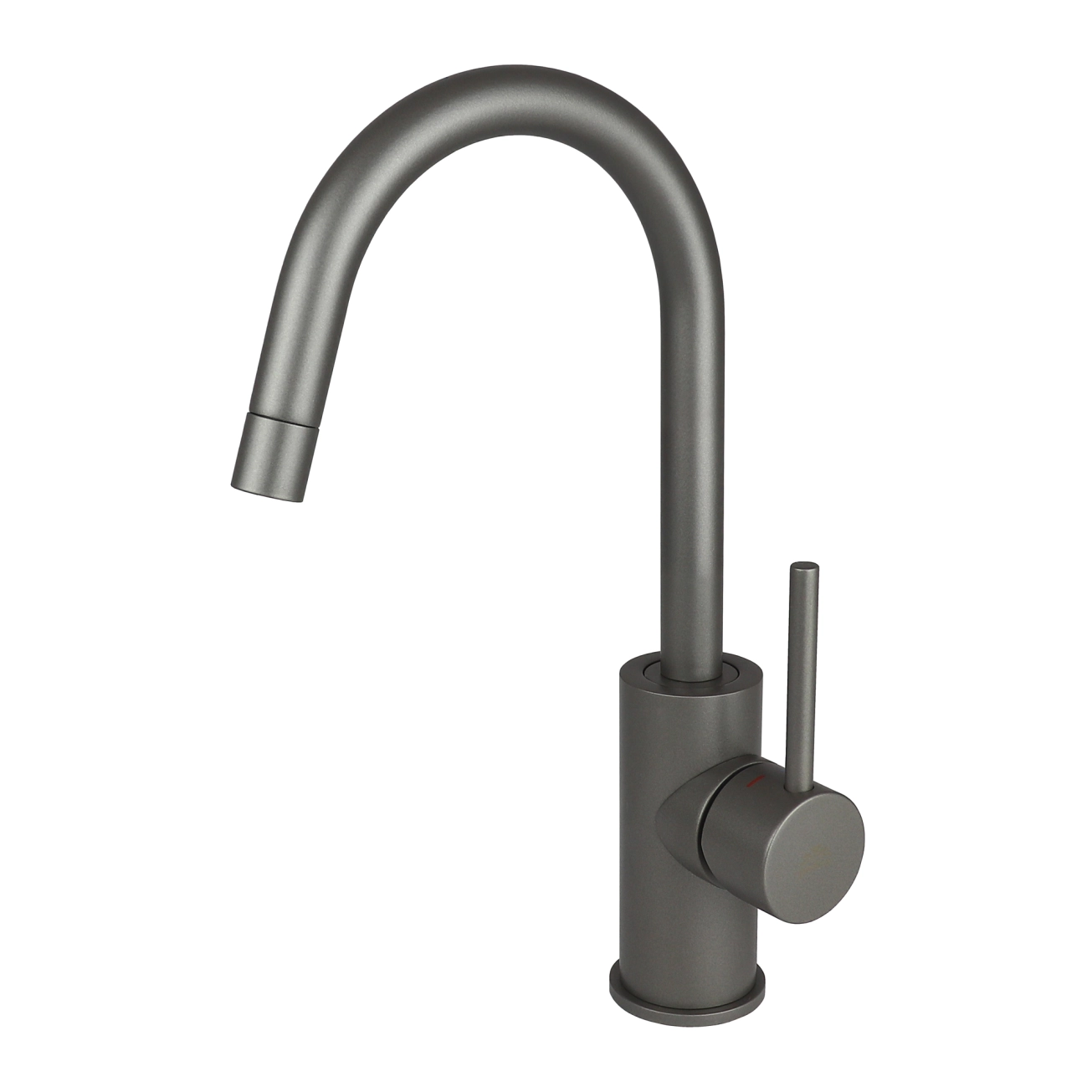 Змішувач для умивальника Paffoni Light без донного клапана Mercury Grey (LIG078MG)