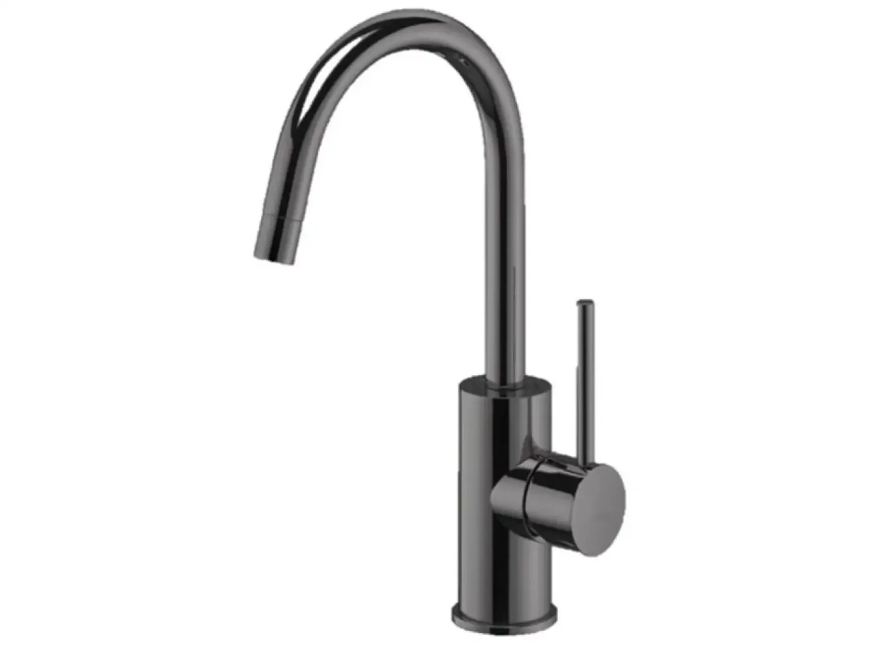 Змішувач для умивальника Paffoni Light без донного клапана, Brushed Black Nickel (LIG078NKNSP)